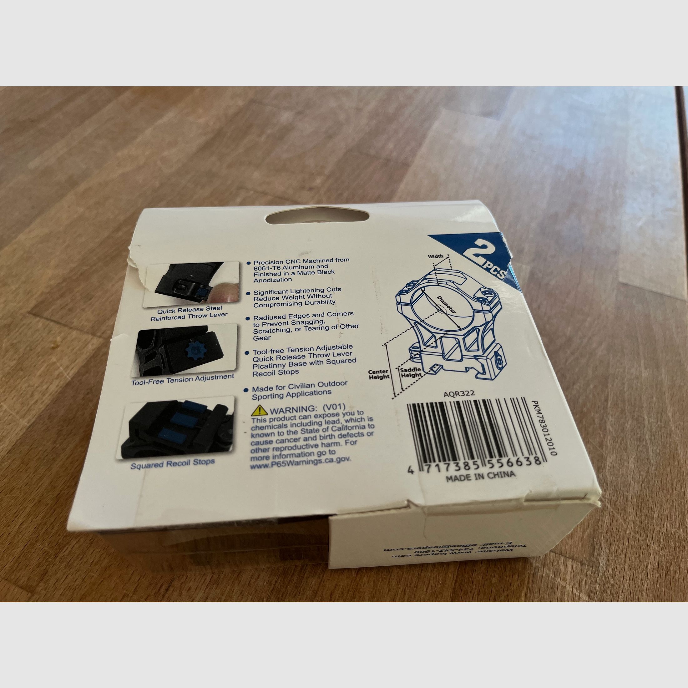 Anelli UTG ACCU SYNC 30mm altezza 22mm