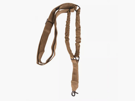 Cinturón táctico / correa de transporte con bungee (65-123cm), 1 punto, coyote / beige