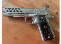 WE M1911 Hex Cut - GBB 6 mm, argento (AirSoft pistola)