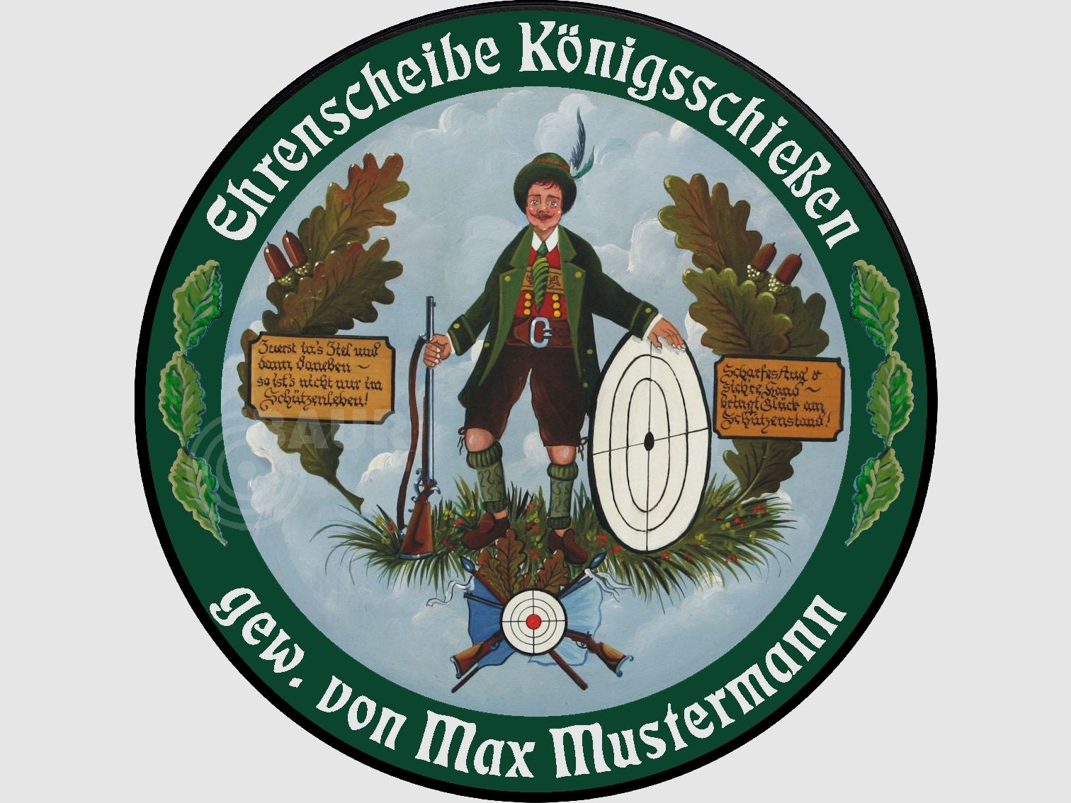 Schützenscheibe ECO-LINE Motiv 010, Bild 1 von 6