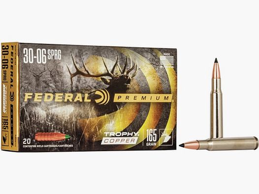 Federal Premium Trophy Copper .30-06 Sprg. 165GR 20 Patronen