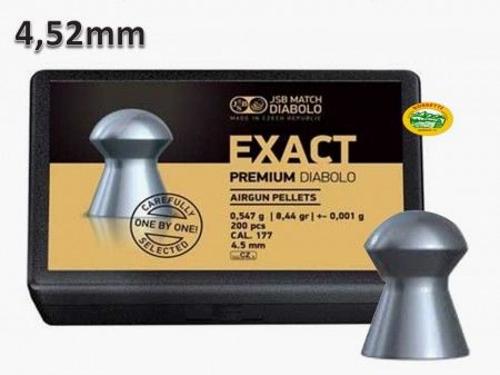 JSB Kogels EXACT PREMIUM DIABOLO 4,52mm 0,547gr