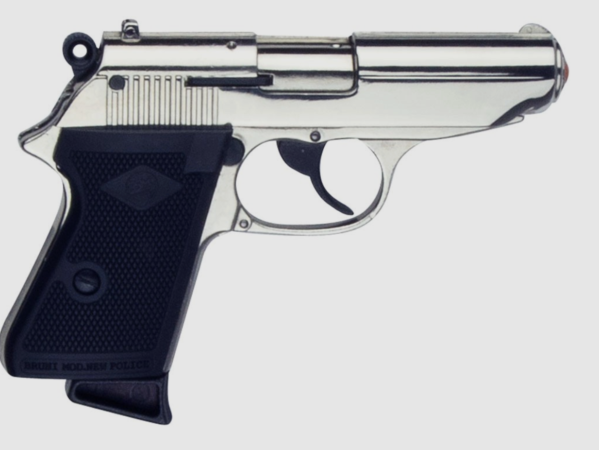ALARM pistolet Bruni New Police 8 mm nickel, image 2 sur 2