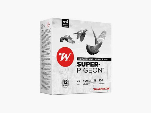 CARTOUCHES 12/70 SUPER PIGEON 36G PB4 x 100