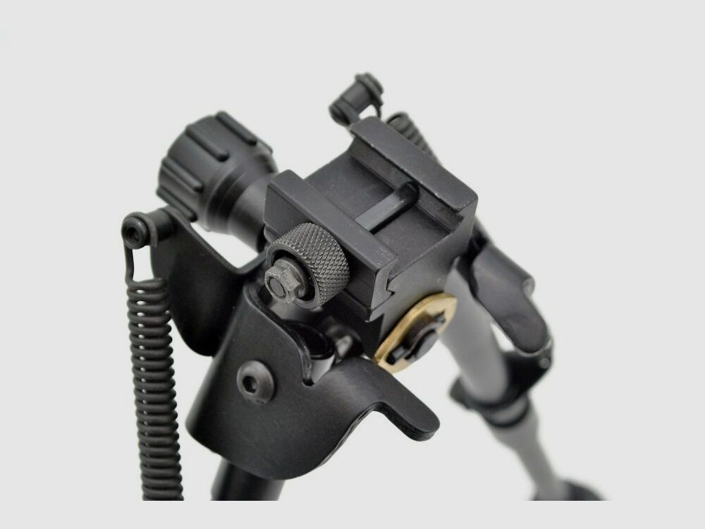 HARRIS DWUSTRONNY Z REGULACJĄ 6-STOPNIOWĄ I ADAPTEREM PICATINNY 23-33 cm, z przegubem obrotowym, składany, zdjęcie 4 z 5