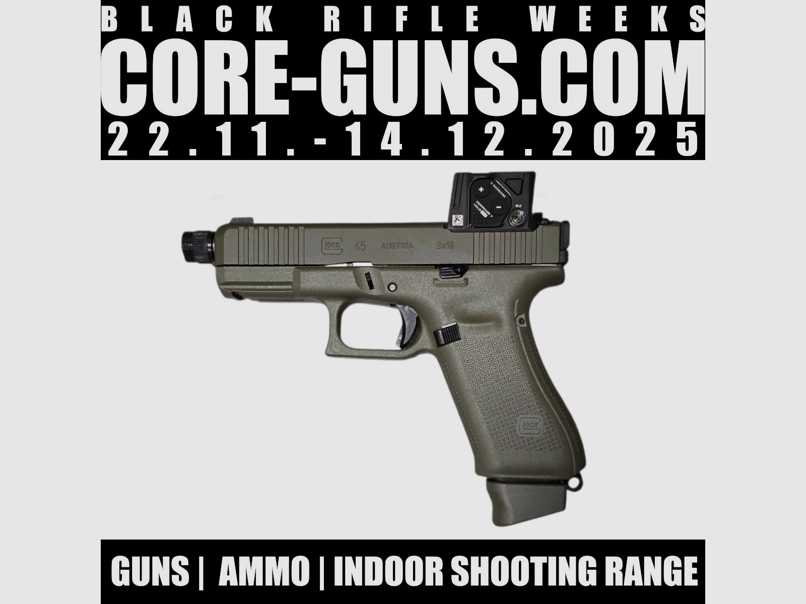 Glock 45 MOS/FS/GL Hunter Combo with Aimpoint COA BLACK WEEKS DEAL
