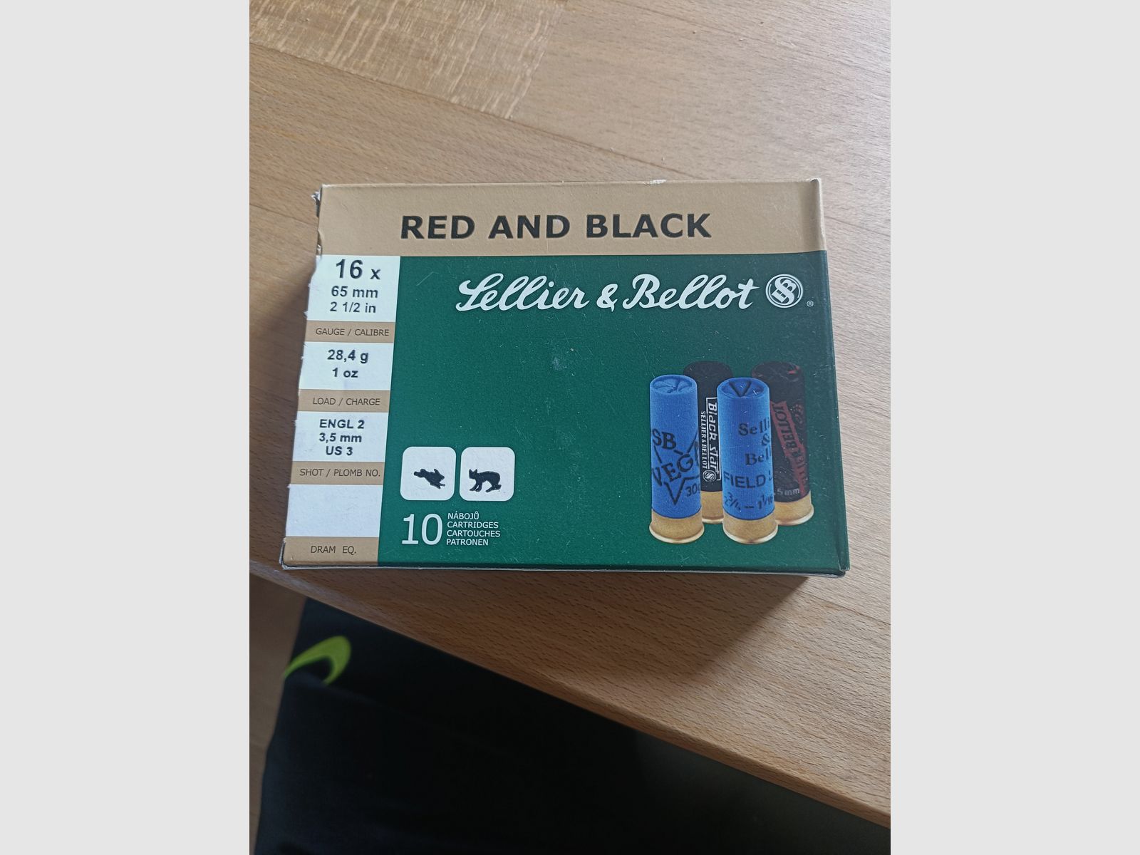 20 Schuss 16/65 28.4g Sellier&Bellot Red and black 