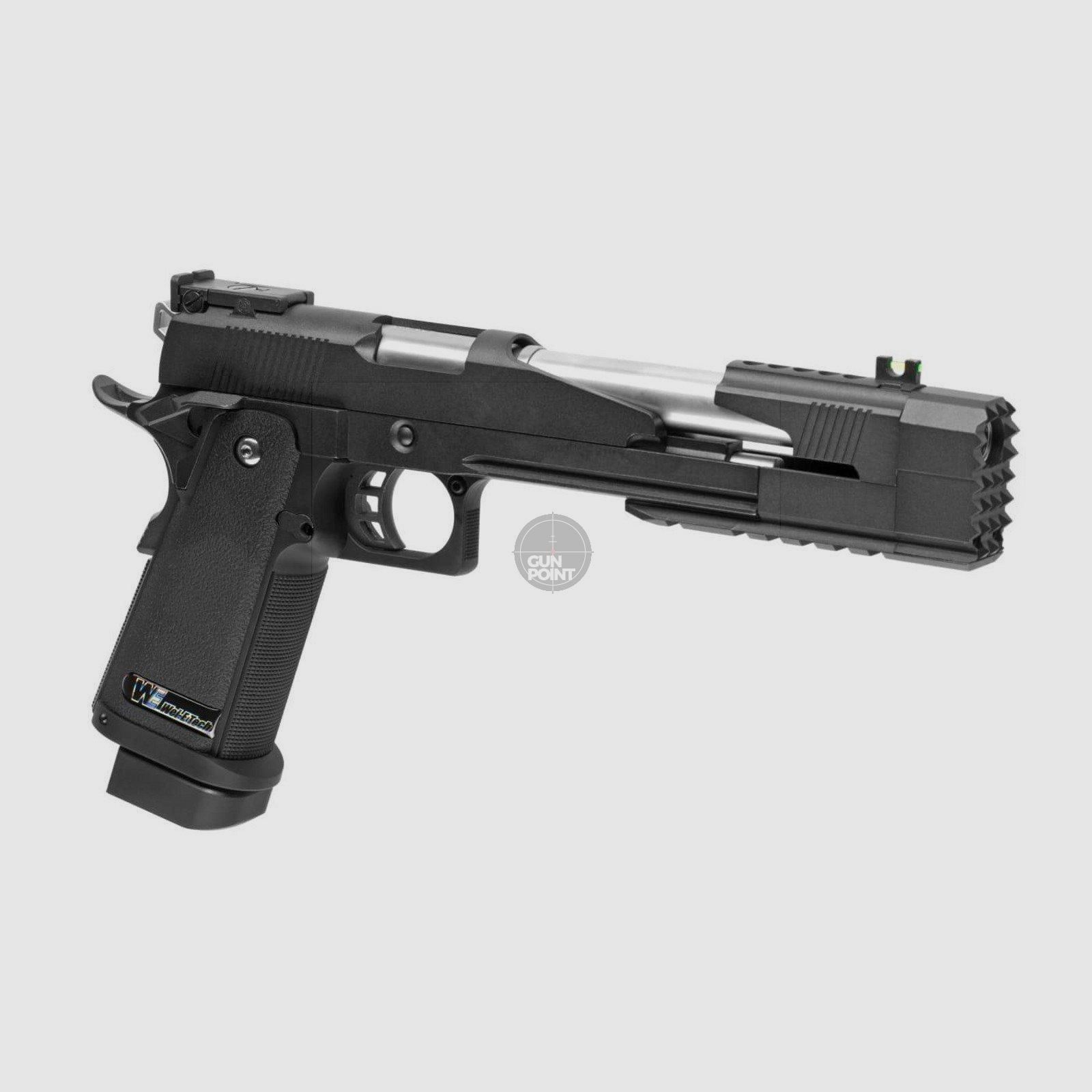 Softair - Pistole - WE Hi-Capa 7 Full Metal GBB-Schwarz - ab 18, ber 0,5 Joule