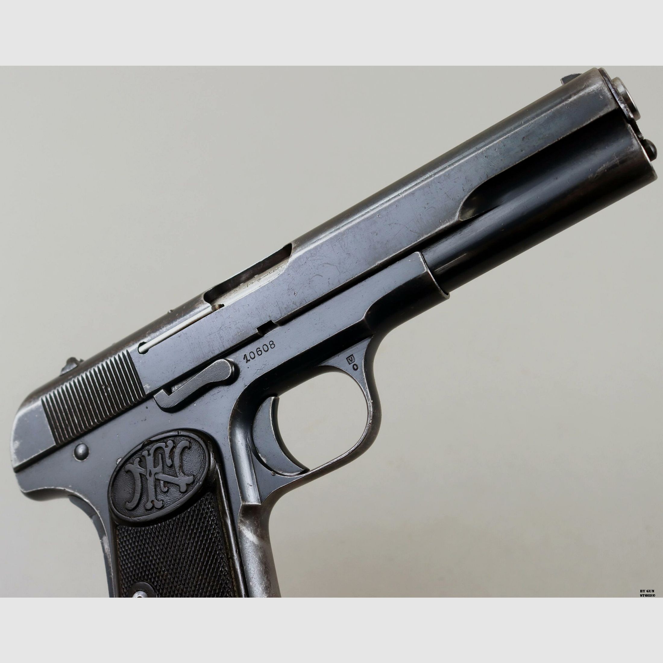 Pistola F.N. Browning mod. M/07 cal. 9mm Br. Long matr. 10608, immagine 8 di 11