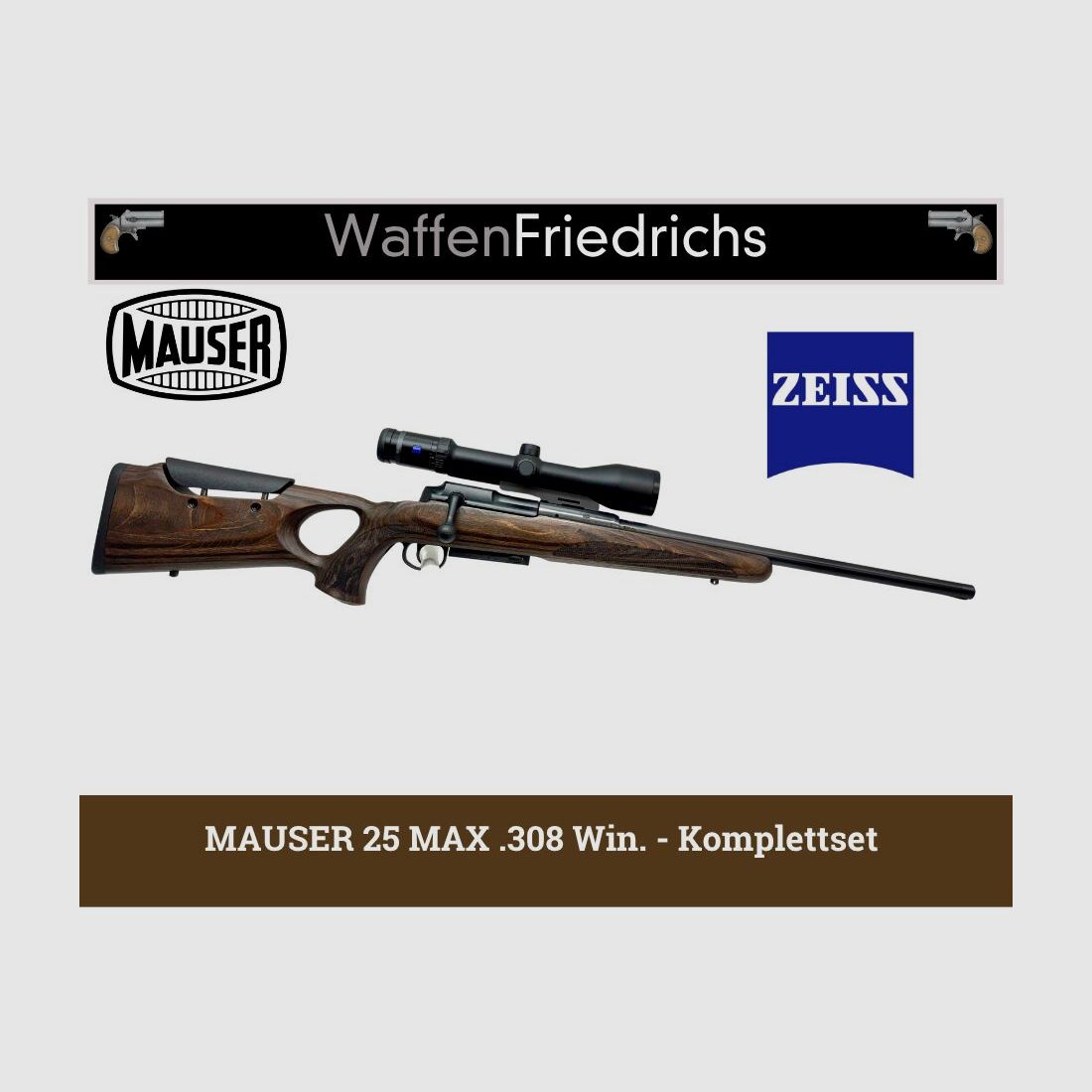 MAUSER 25 MAX Set Completo Zeiss - Armi Friedrichs