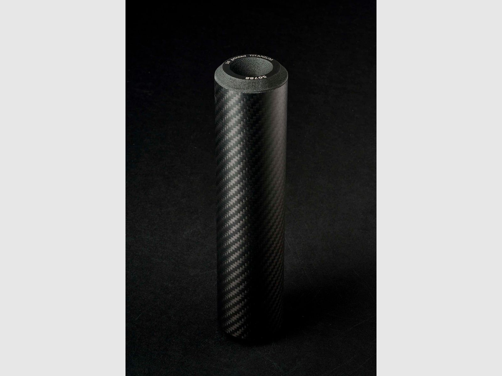 Schalldämpfer INCA AIR 50Ti für Waffen | Over Barrel 3D Druck Titan-Carbon Silencer, Bild 1 von 3
