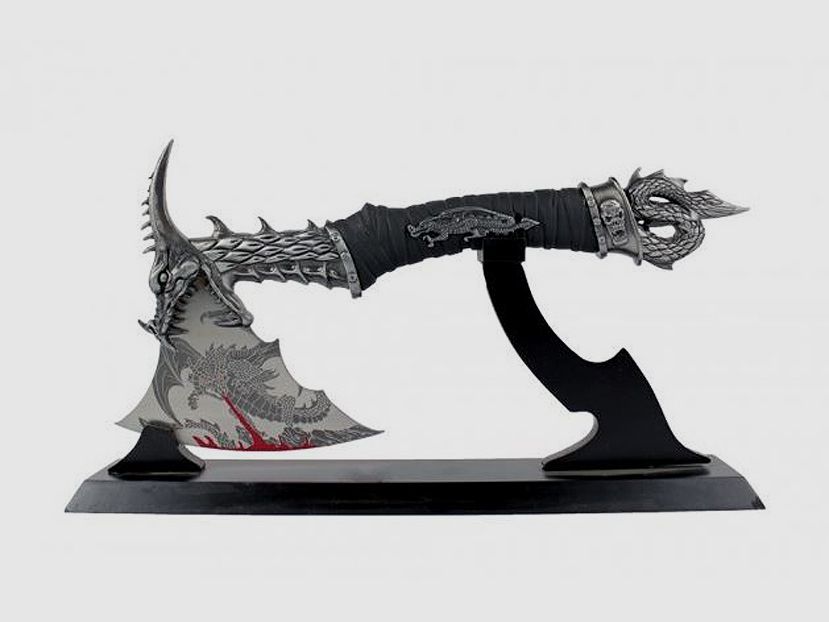 Fantasy axe with table stand