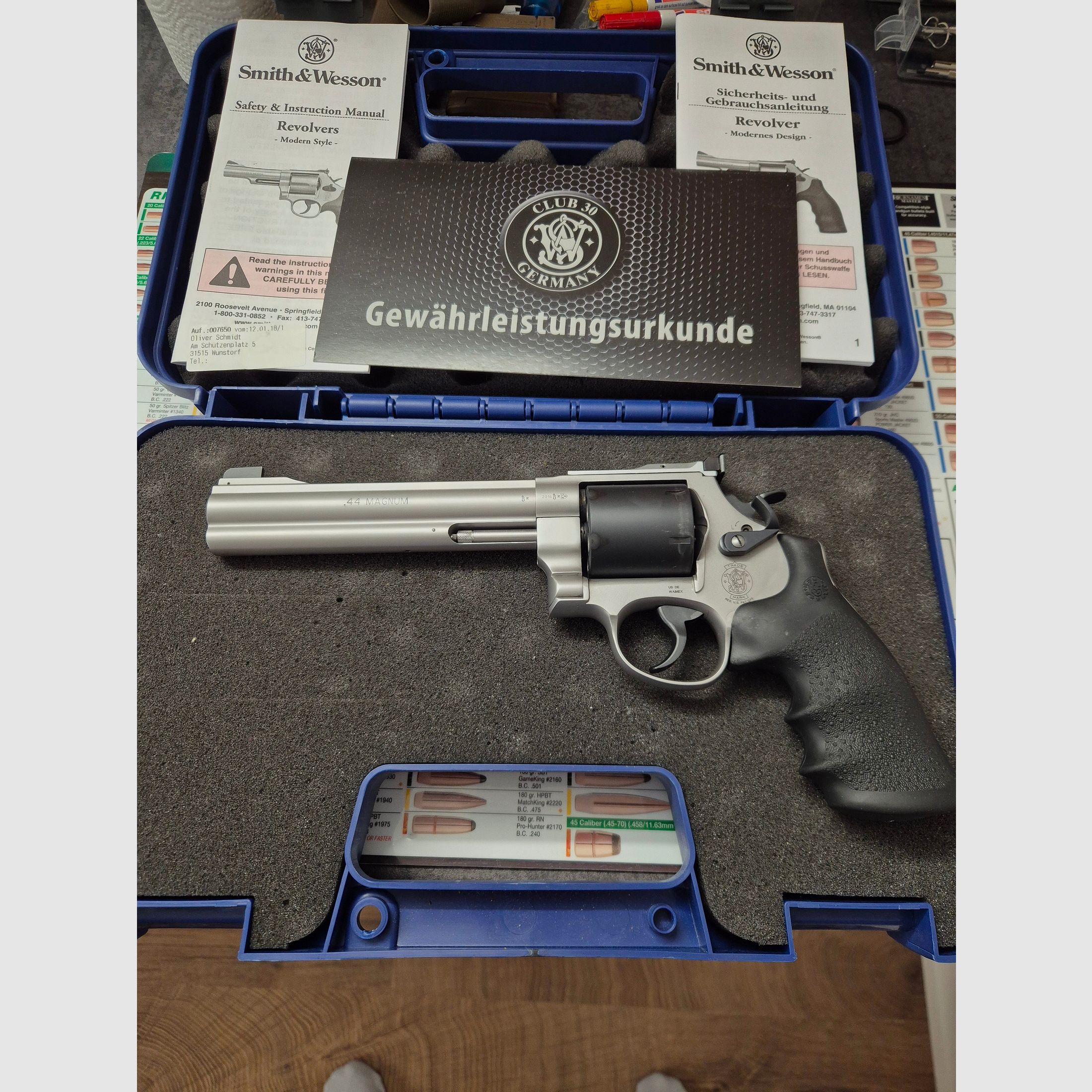 Smith & Wesson 629 .44 Mag Classic Champion Club 30