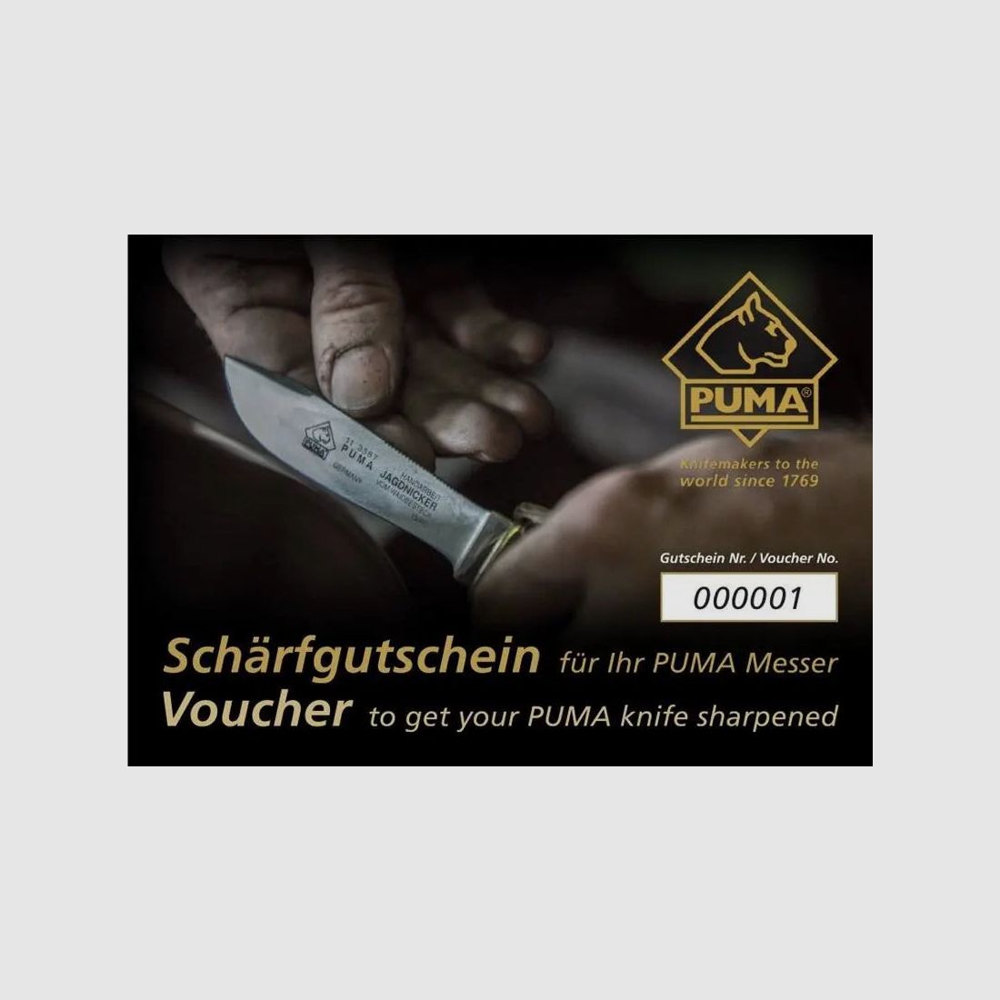 PUMA sharpening voucher