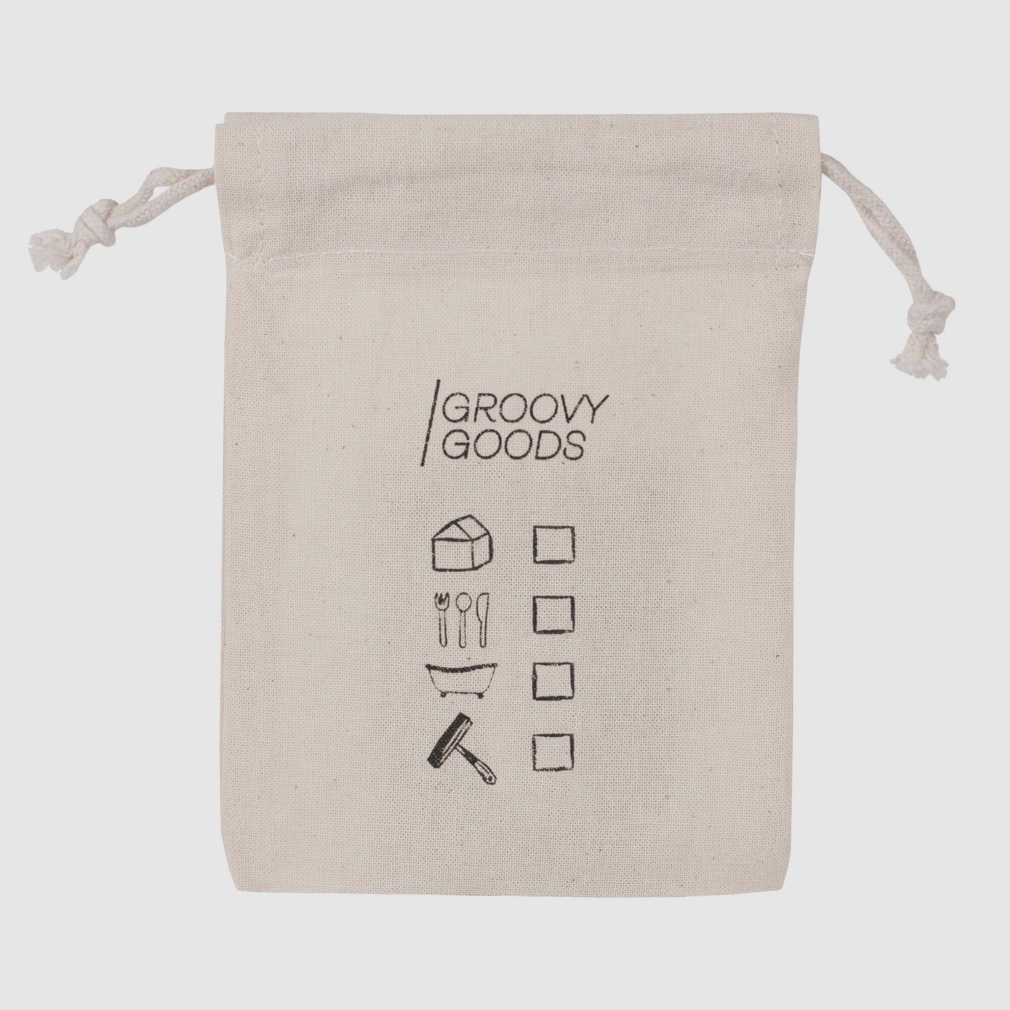 Storage bag for solid cleaners