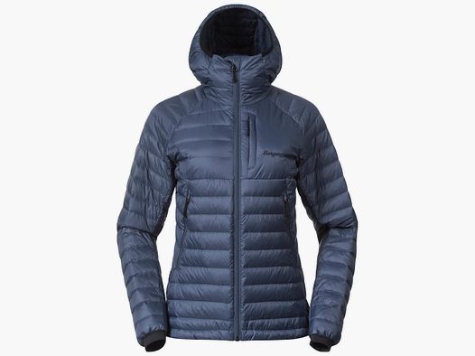 Bergans Vaagaa Light Down Jacket Hood Donna Granite Blue M