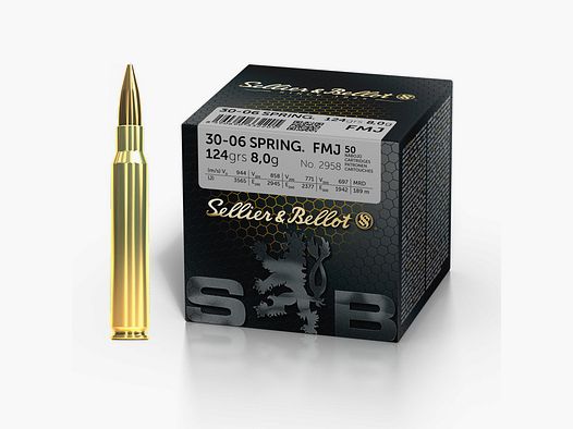 S&B Training FMJ .30-06 Spr. 8g