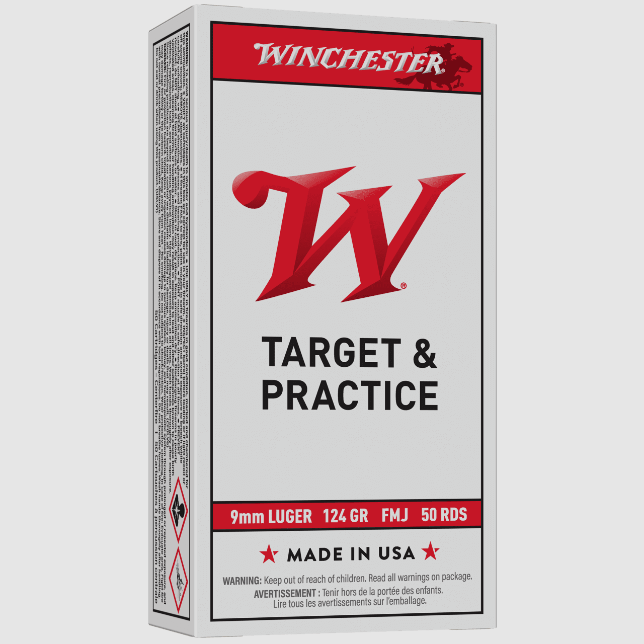 Winchester Super-X 9 mm Luger FMJ 124 gr - 50 Stk.