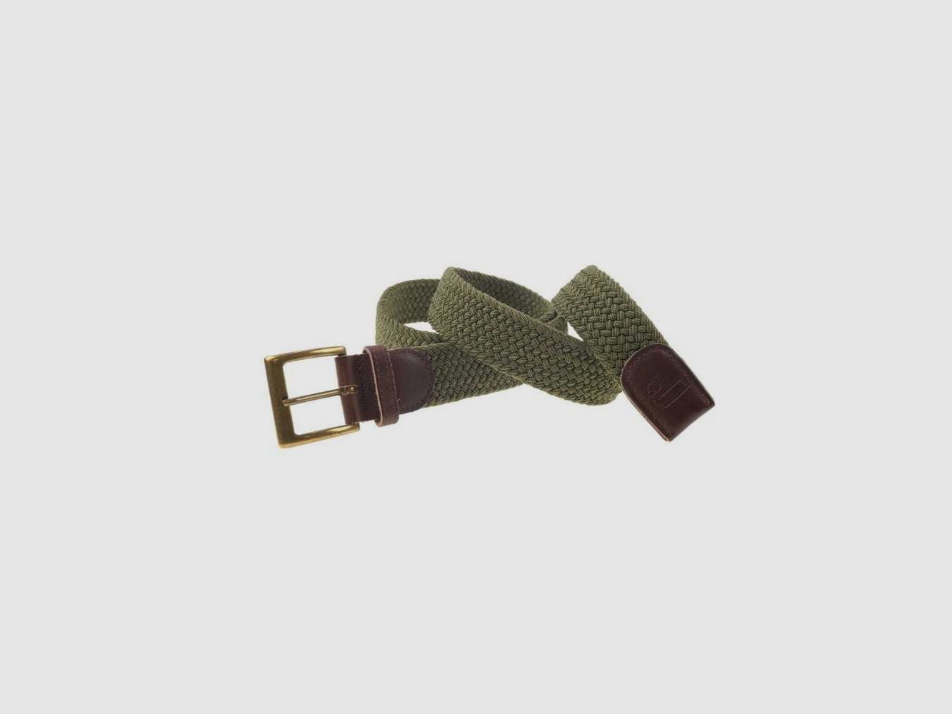 Ceinture en tresse élastique Januel vert, image 6 sur 6