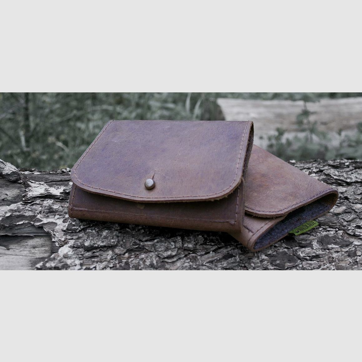 Forest owl rifle nubuck leather cartridge case