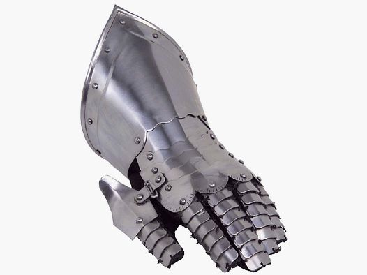 Plate glove left with inner glove