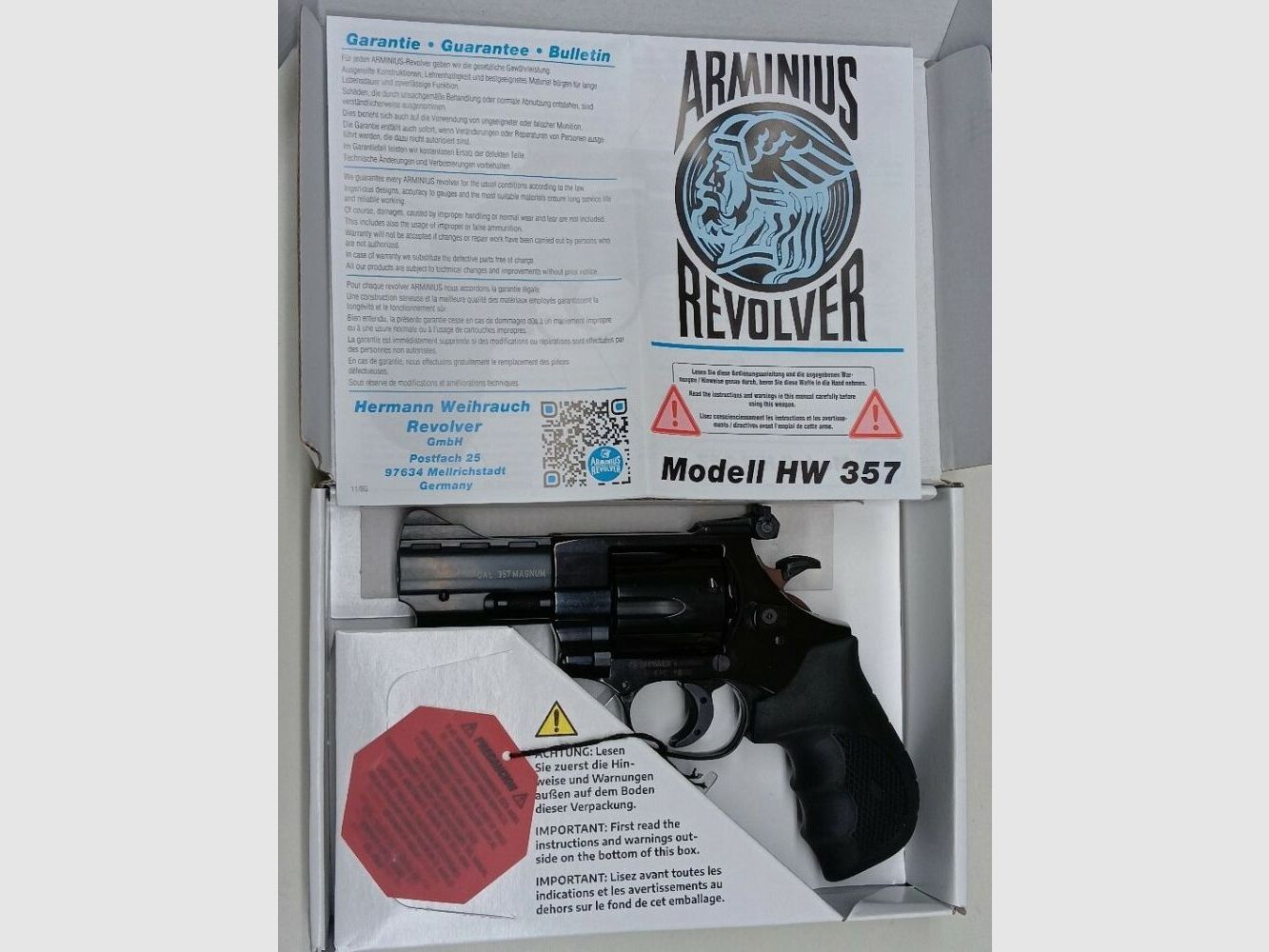 H.Weihrauch - Sport Weapons Mellrichstadt Arminius HW 357 Hunter #3