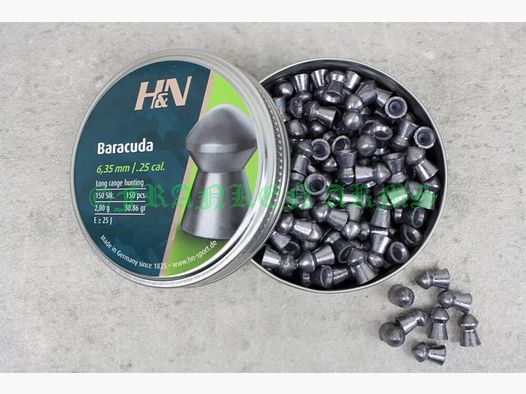 H&N Baracuda 6,35mm 150 Stück Staffelpreise