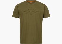 Herren Argali 3D Debossed T-Shirt Dunkel Oliv XL