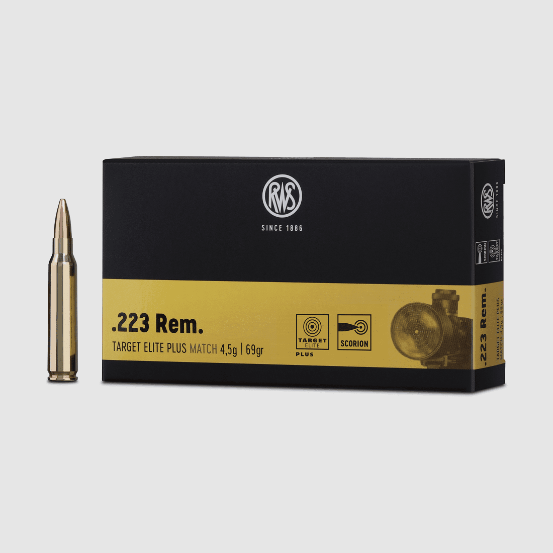 RWS .223 REM TARGET ELITE PLUS 4,5g 69gr - 20 Stk