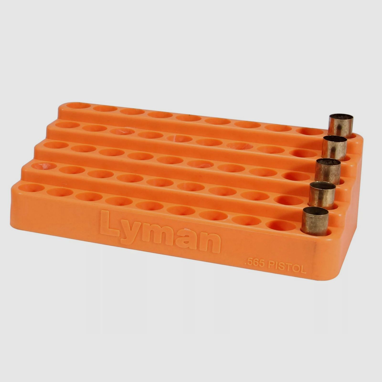 Lyman plastic loading block stepwise .565 diameter large pistol for 50 cases