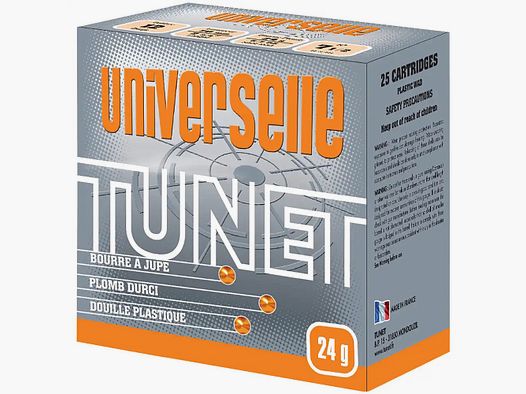 TUNET 2014465 Universele Trap 12/70 24g 2,4mm Loodkorrels 25 stuks