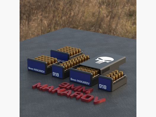 Filamelt ammunition box / Ammo Box 9mm Mak (9x18) - cartridge box 'sliding lid' - 10 / 20 / 25 / 50 rounds