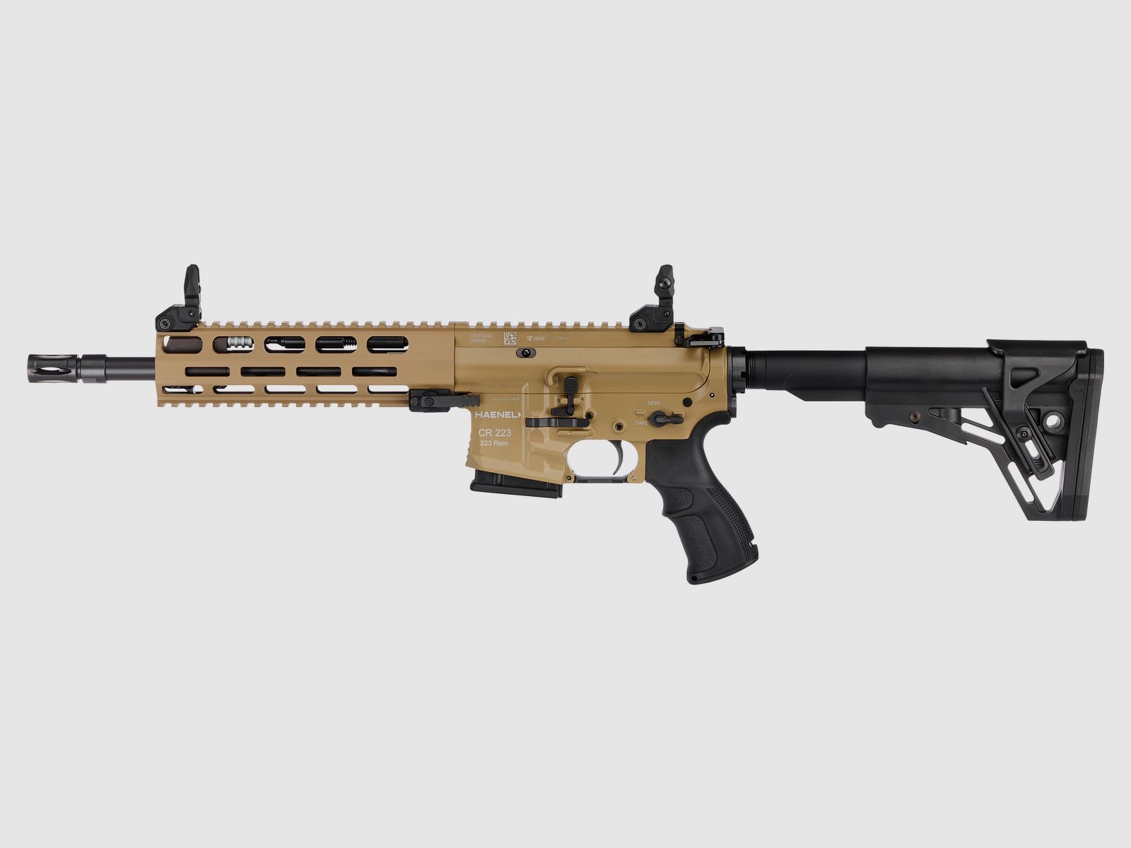 Haenel CR 223 M-LOK Handguard Barrel Length 254 mm | Match Trigger | Short Handguard | Sand Color | Not Sport Approved, Cal. .223 Rem., image 2 of 2