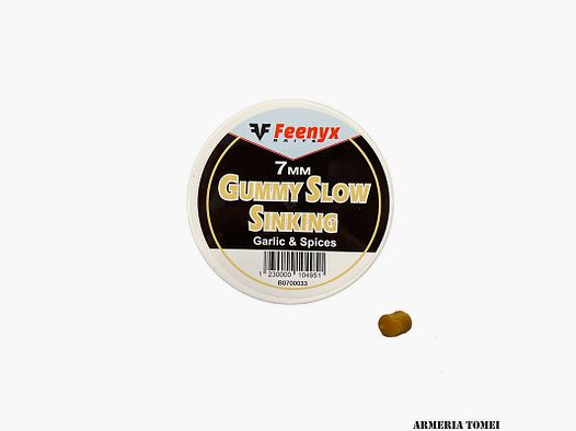 FEENYX BAITS – GUMMY SLOW SINKING GARLIC & SPICES 7MM