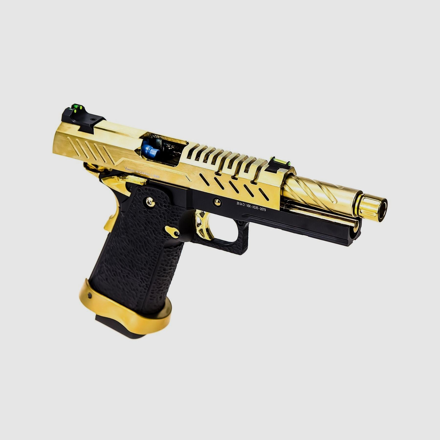 GAS GBB REPLIKAT HI-CAPA 4.3 SCHWARZ / GOLD 0,9J, Bild 3 von 4