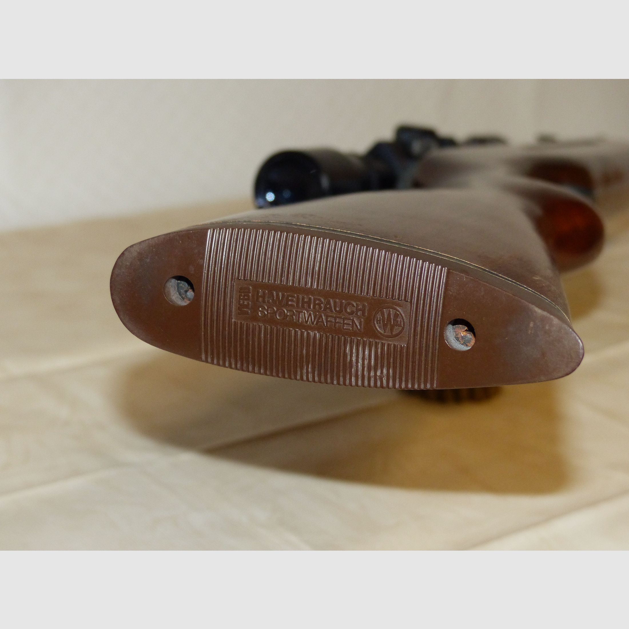 Rifle de aire comprimido Weihrauch Mod. HW 35 con F, seguro y mira telescópica vintage