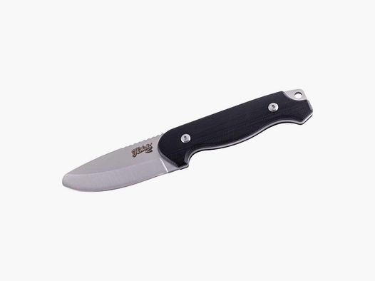 Herbertz Kindermesser G10 schwarz feststehende Klinge AISI 440 Jagdmesser