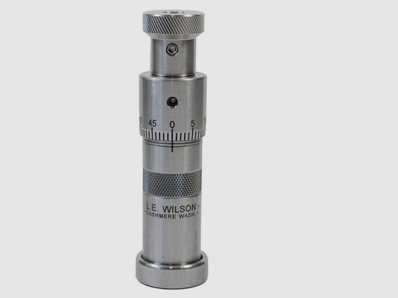 L.E. WILSON DIES L.E. WILSON 338 NORMA MAG MICROMETER TOP BULLET SEATER