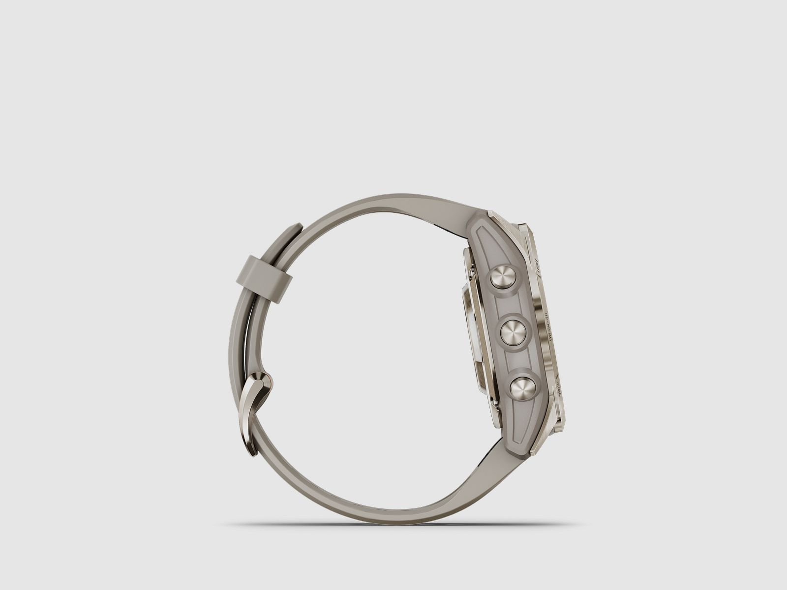 Garmin fēnix® 7S Pro – Sapphire Solar Edition, Beige/Oro chiaro con cinturino in silicone QuickFit® da 20 mm