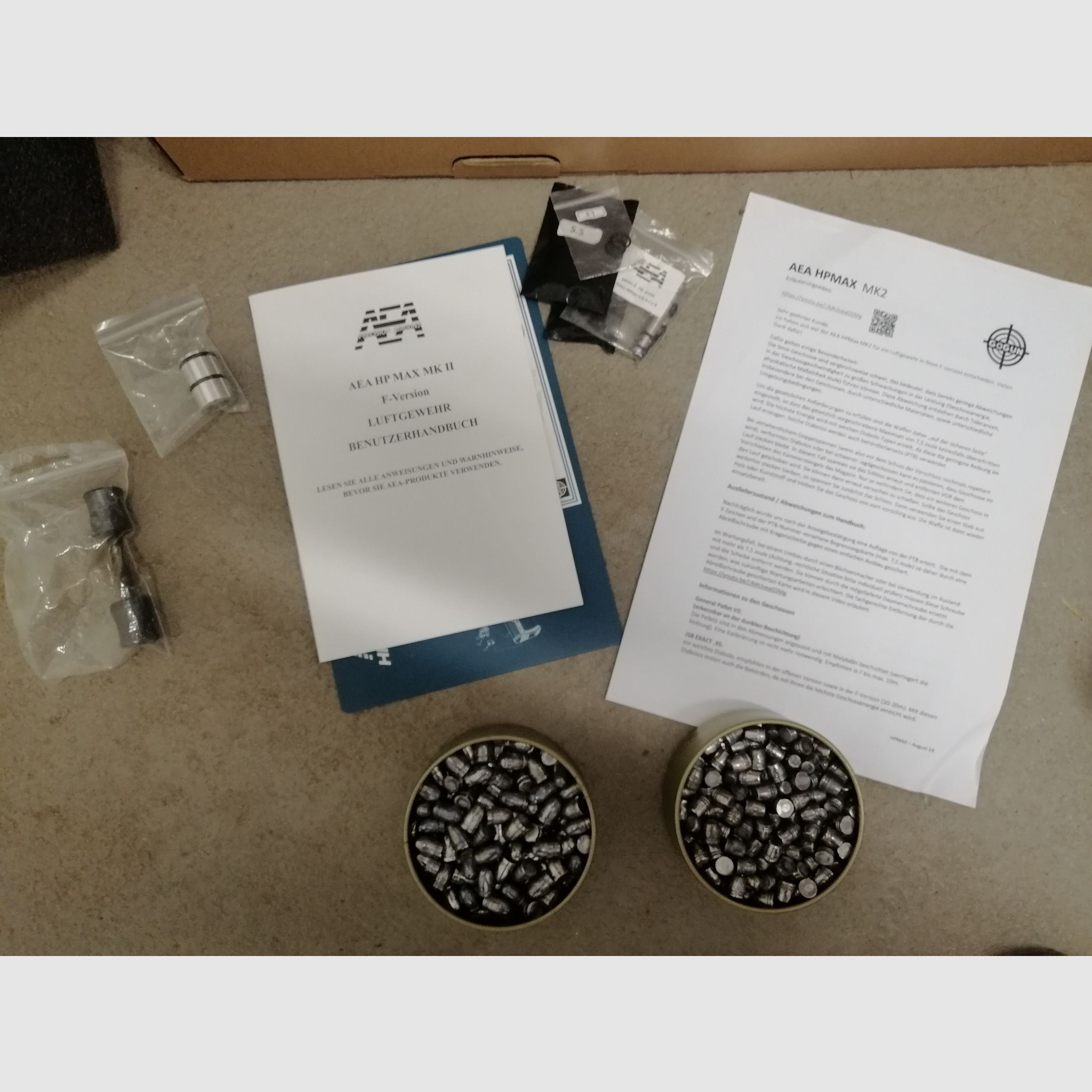 HP Max Mk2 mit Waffenkoffer und ca. 500 Slugs 