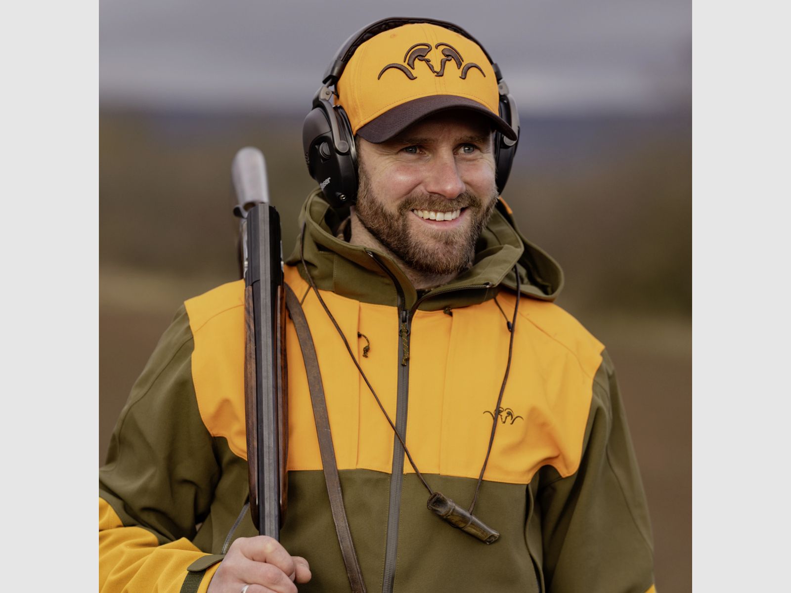 BLASER Striker Cap Blaze Orange Dark Brown