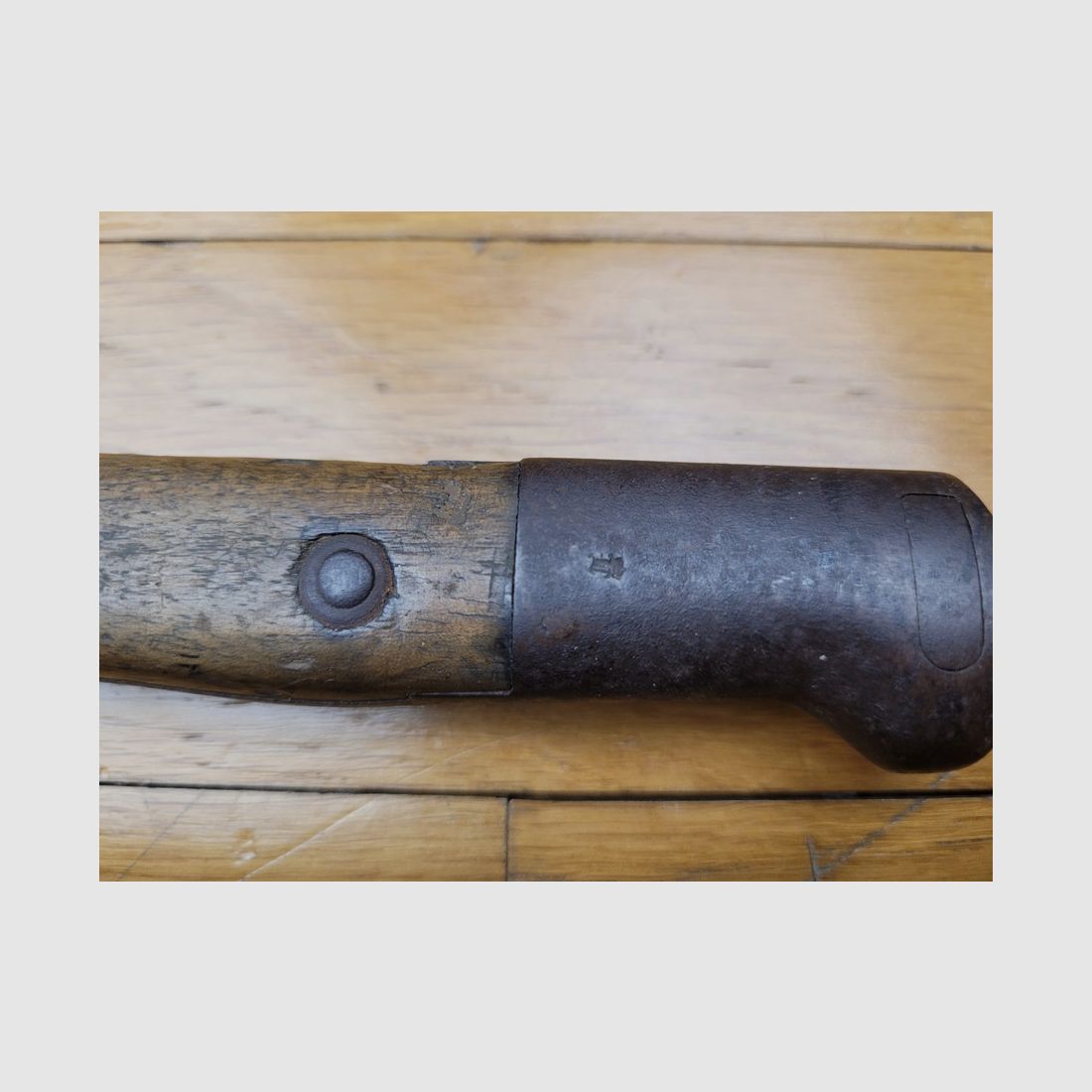 German bayonet S14 – replacement sheath – Manufacturer Samsonwerk – beautiful stamps – around 1915 – TBE, image 9 of 14