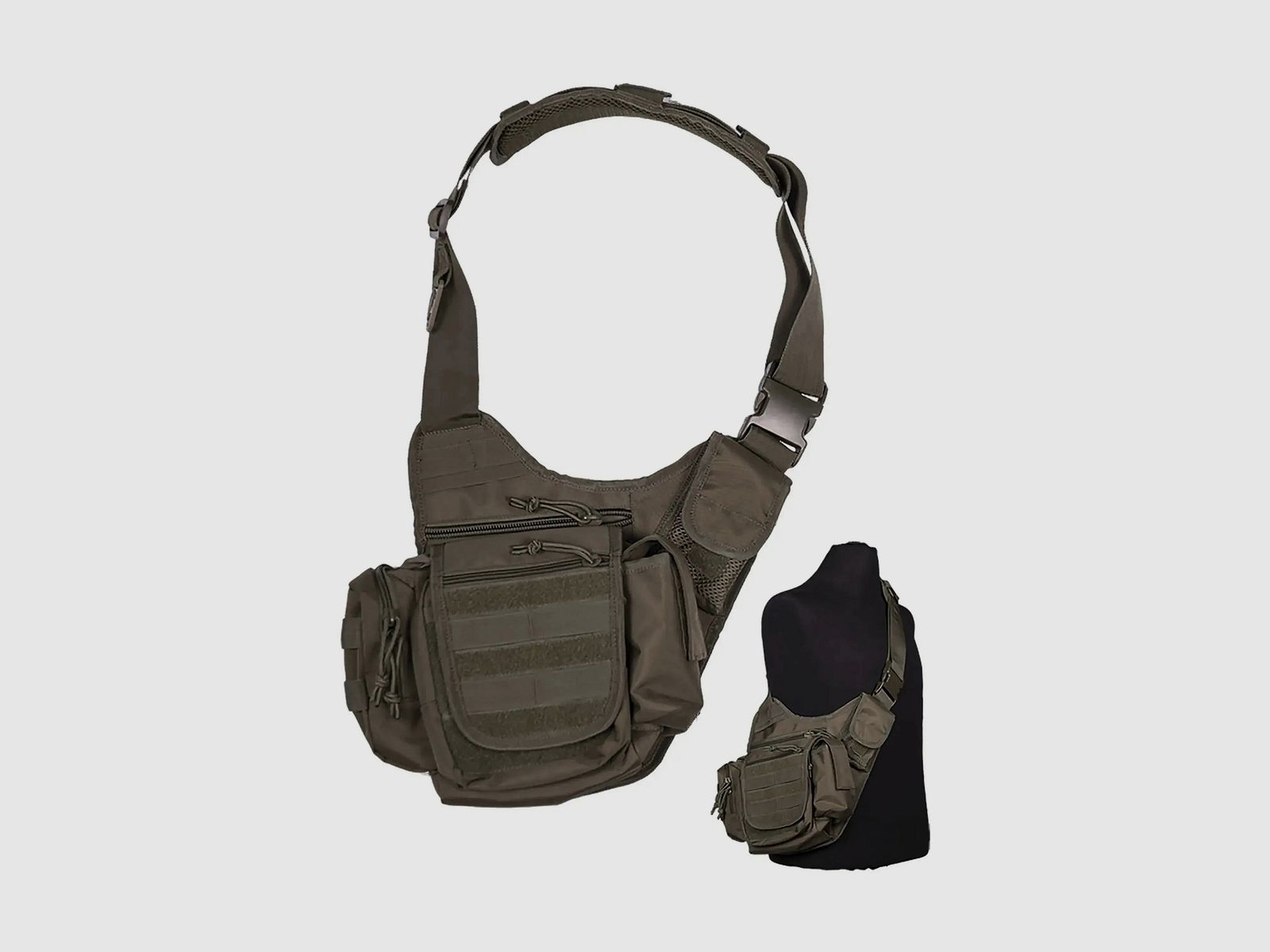 Mil-Tec Mil-Tec Tasche Sling Bag Multifunction - Schwarz