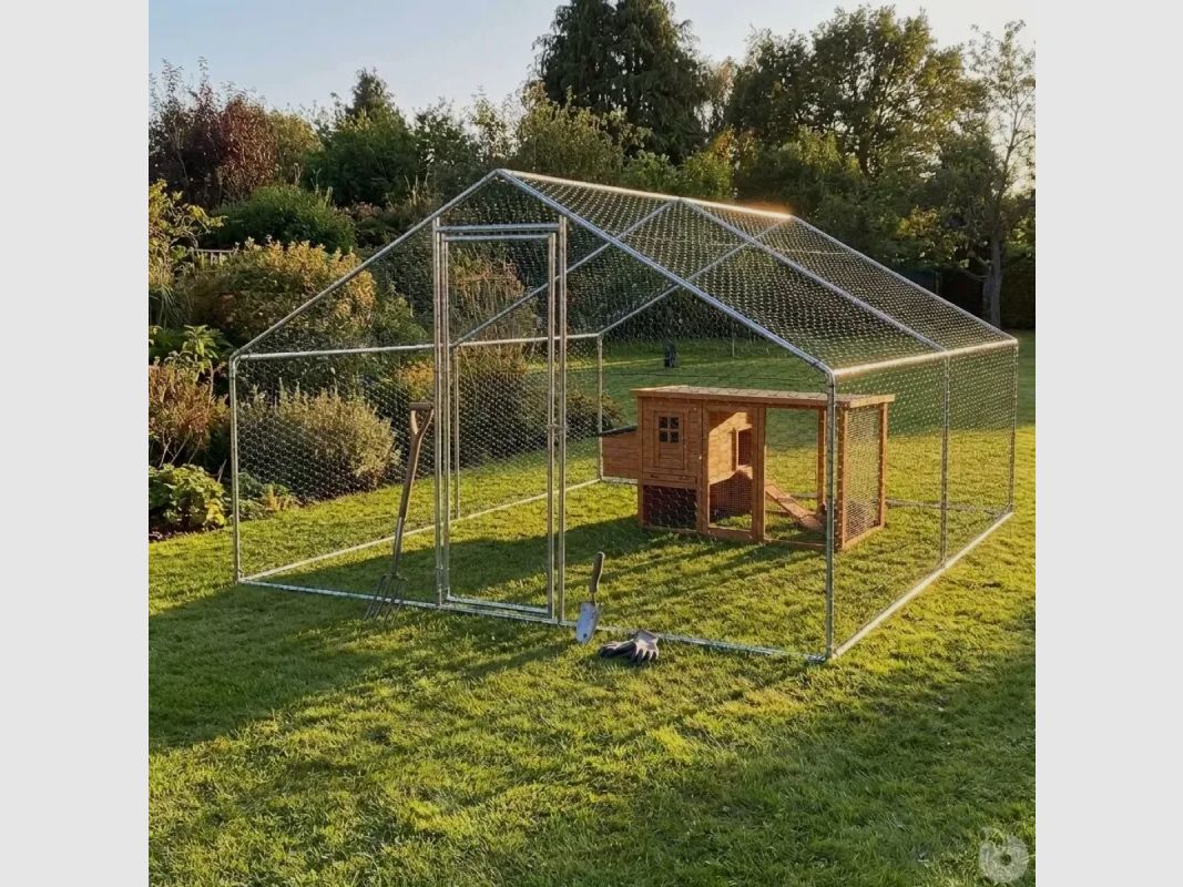 Chicken coop galvanized metal 24 m² mesh 25 mm, image 1 of 6