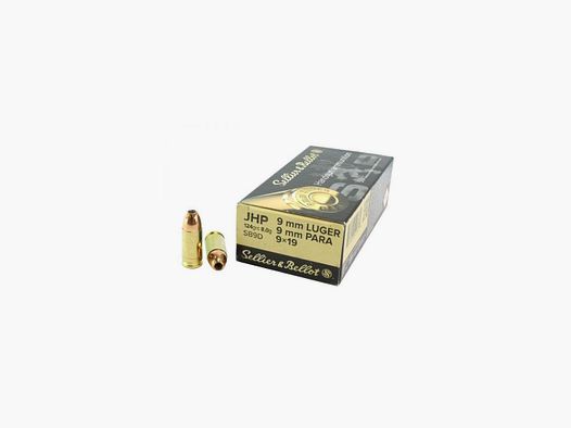 MUNITION SELLIER & BELLOT 9X19 JHP LUGER EXP 124 gr