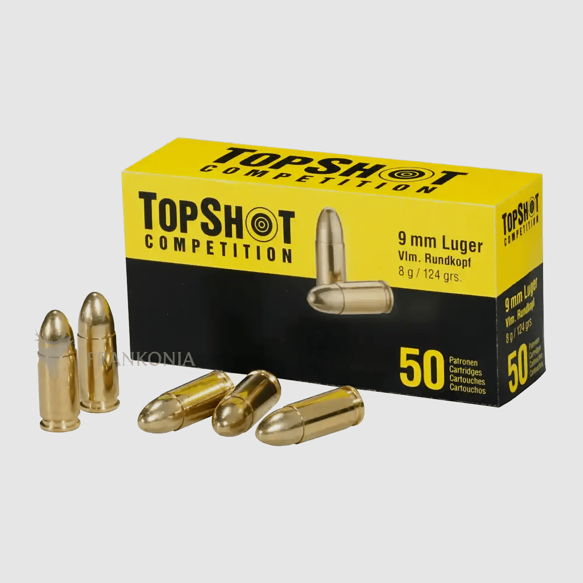 Topshot 9mm Luger FMJ 124 gn