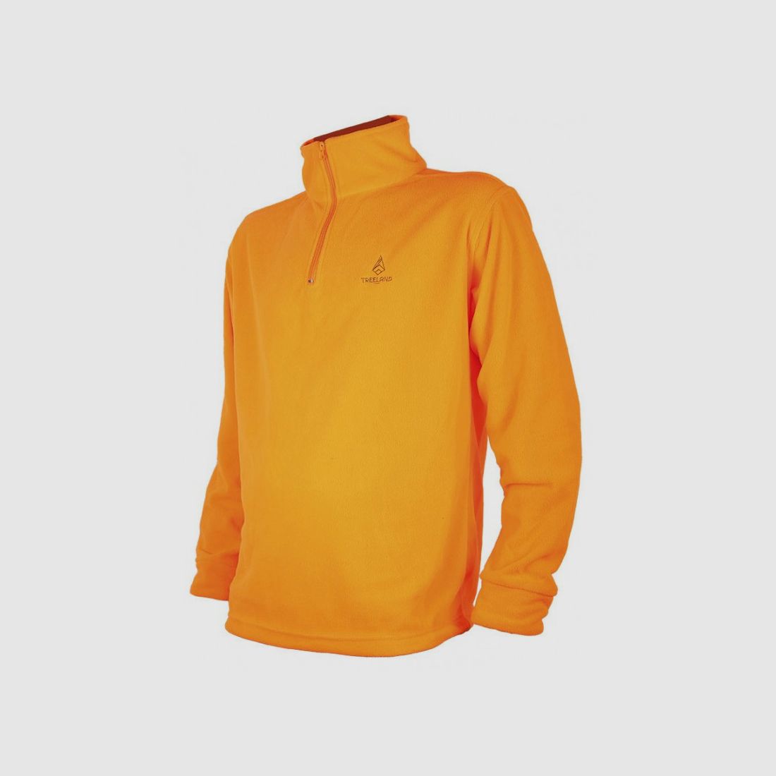Oranje fleece met hoge kraag Treeland
