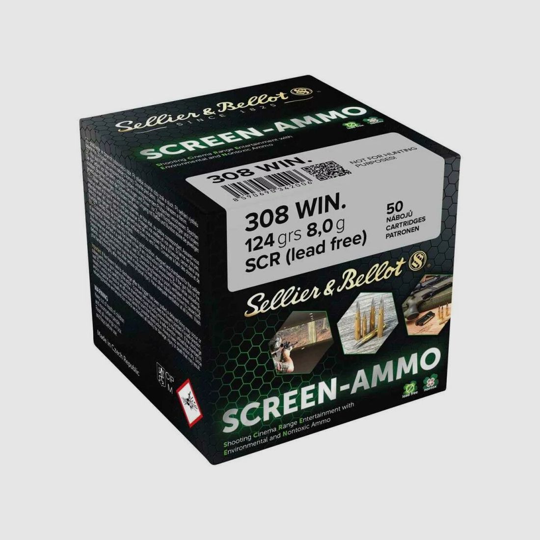 Sellier & Bellot FMJ Screen Munizioni Zinco 124grs - 50 pz