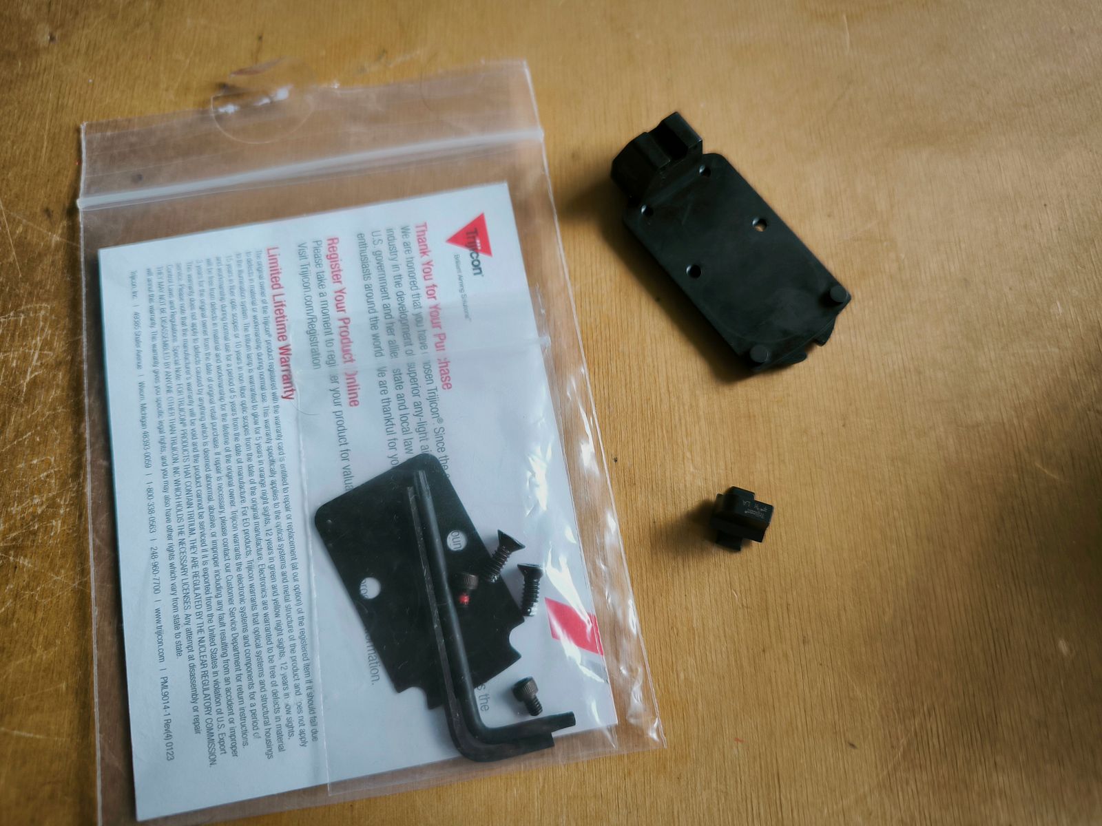 Trijicon RMR Mounting plate/ Montageplatte RMR  SIG M17/18