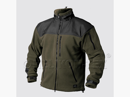 HELIKON-TEX CLASSIC ARMY FLEECE JACKE OLIVE-SCHWARZ